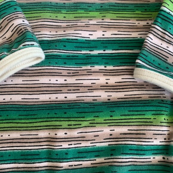 Lil' Lemons For Love & Lemons Striped Organic Onesie 12-18 Months - Picture 4 of 4